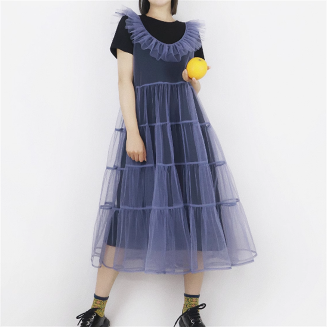 【Tea Tree】シアーティアードワンピース　3color　10868