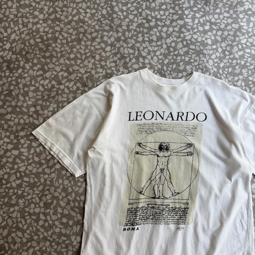 unknown / 90’-00’s “LEONARD DA VINCI” Tee size 実寸M相当
