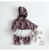 韓国子供服 / 26winter / my bebe / プードルスーツ(ボンネットセット) / ベビー / 冬服 *S~M*