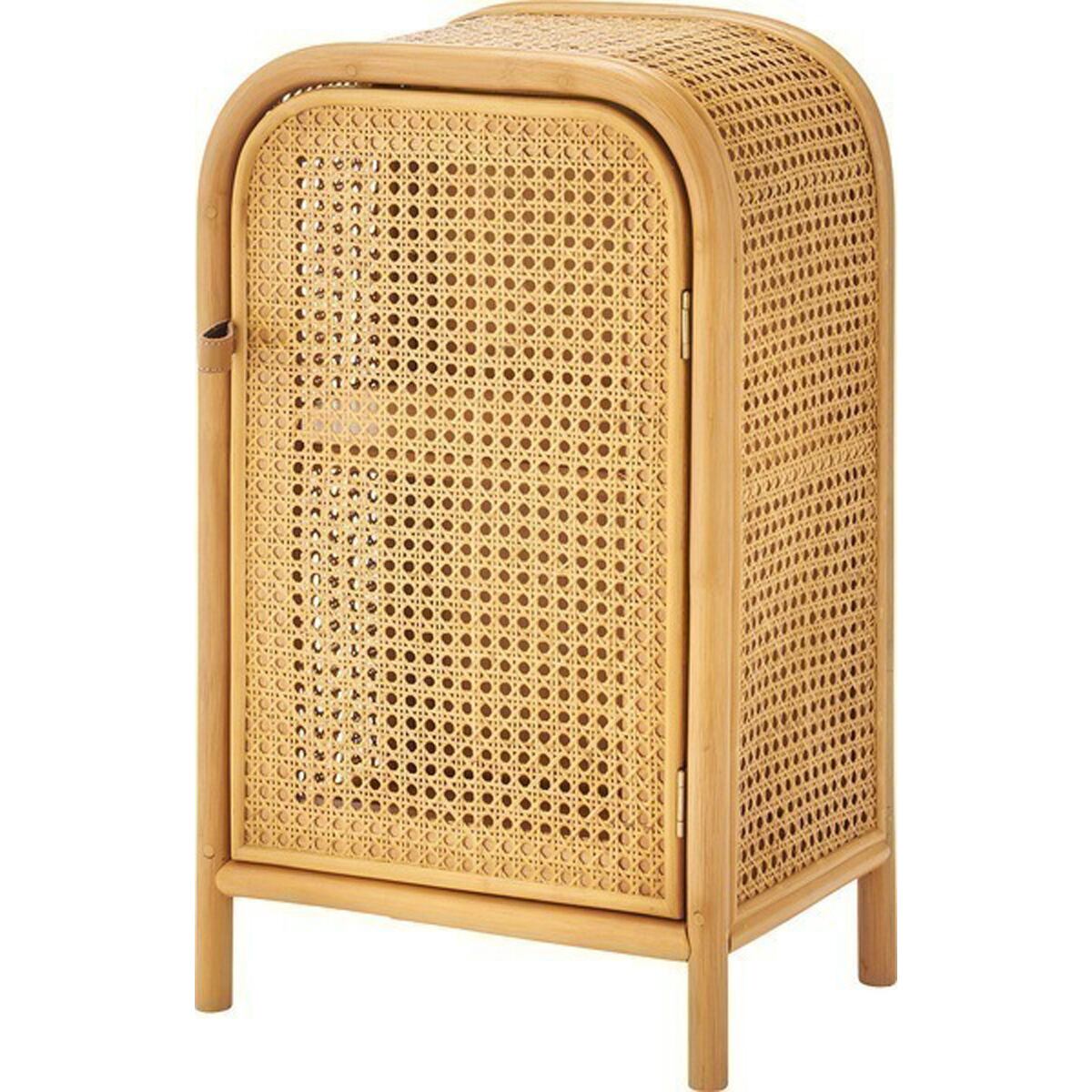 キャビネット GUY-931NA チェスト ラタン ミニキャビネット 小さめ 小さい かわいい 扉付き 2段 本棚 ベッドサイド 寝室 コンパクト 韓国インテリア ナチュラル ミニ箪笥 収納 整理