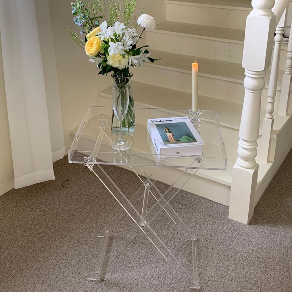 clear acryl tray table / クリア アクリル トレー テーブル