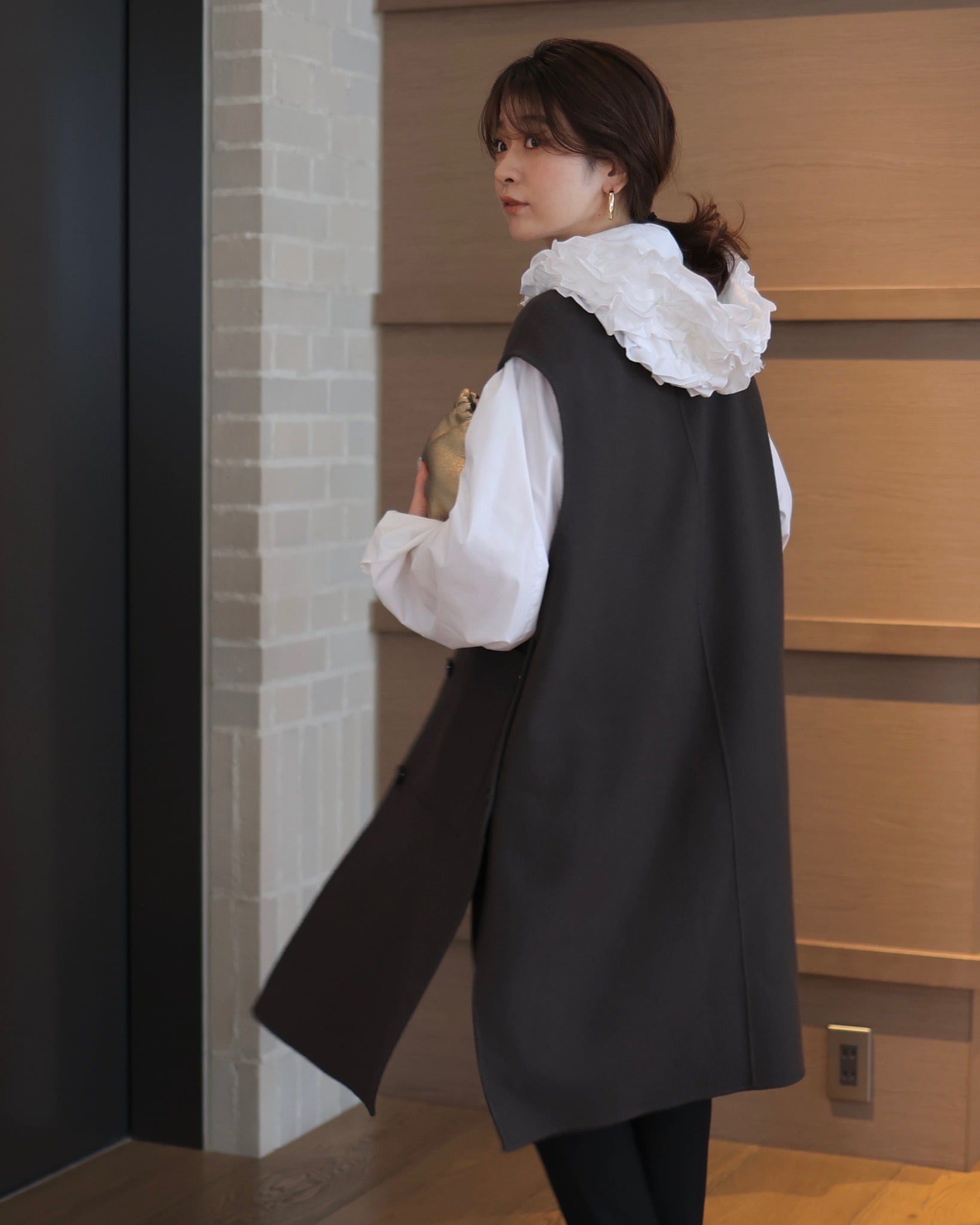 ★新品未使用★gypsohila River Long Gillet