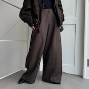 Tie belt wide curve PT/brown