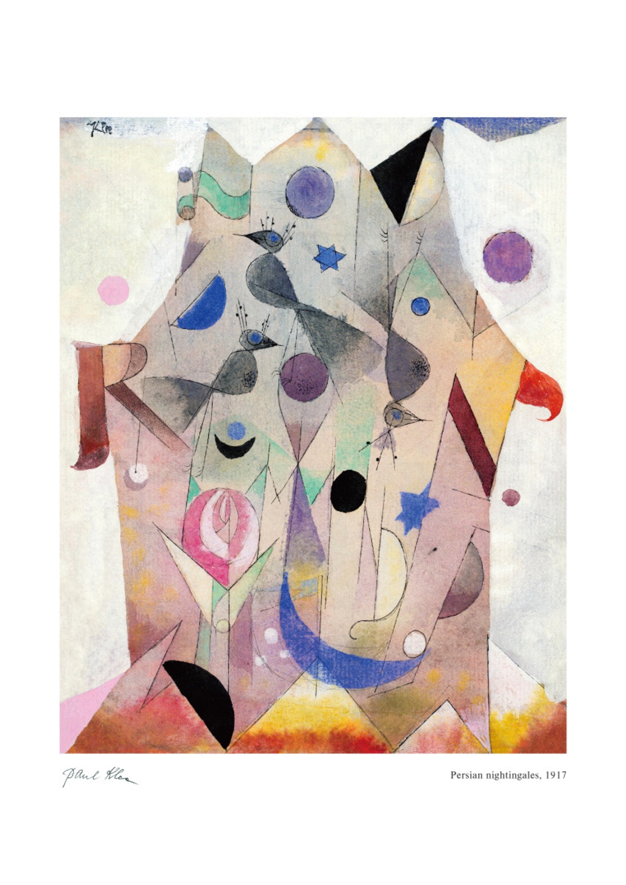 パウル・クレー Persian nightingales アートポスター アブストラクト 名画 絵画 特大 アートパネル AP262 - 5