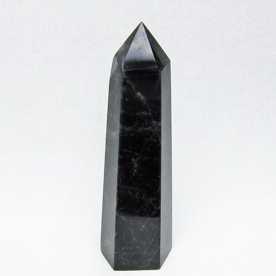 モリオン ポイント 黒水晶 六角柱 置物 一点物 152-4405