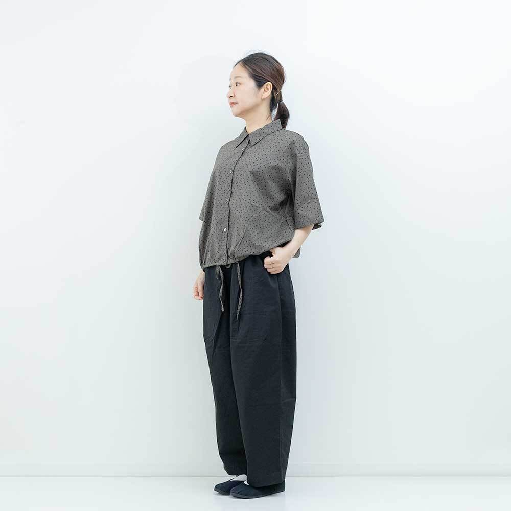 MidiUmi ハーフスリーブバルーンシャツ