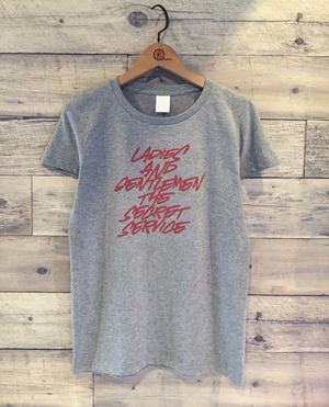 Ladies and Gentlemen / The Secret Service：Typography LOGO / VINTAGE HEATHER BODY / VINTAGE RED PRINT : DBKLATGS-GIRLS / ONE SIZE