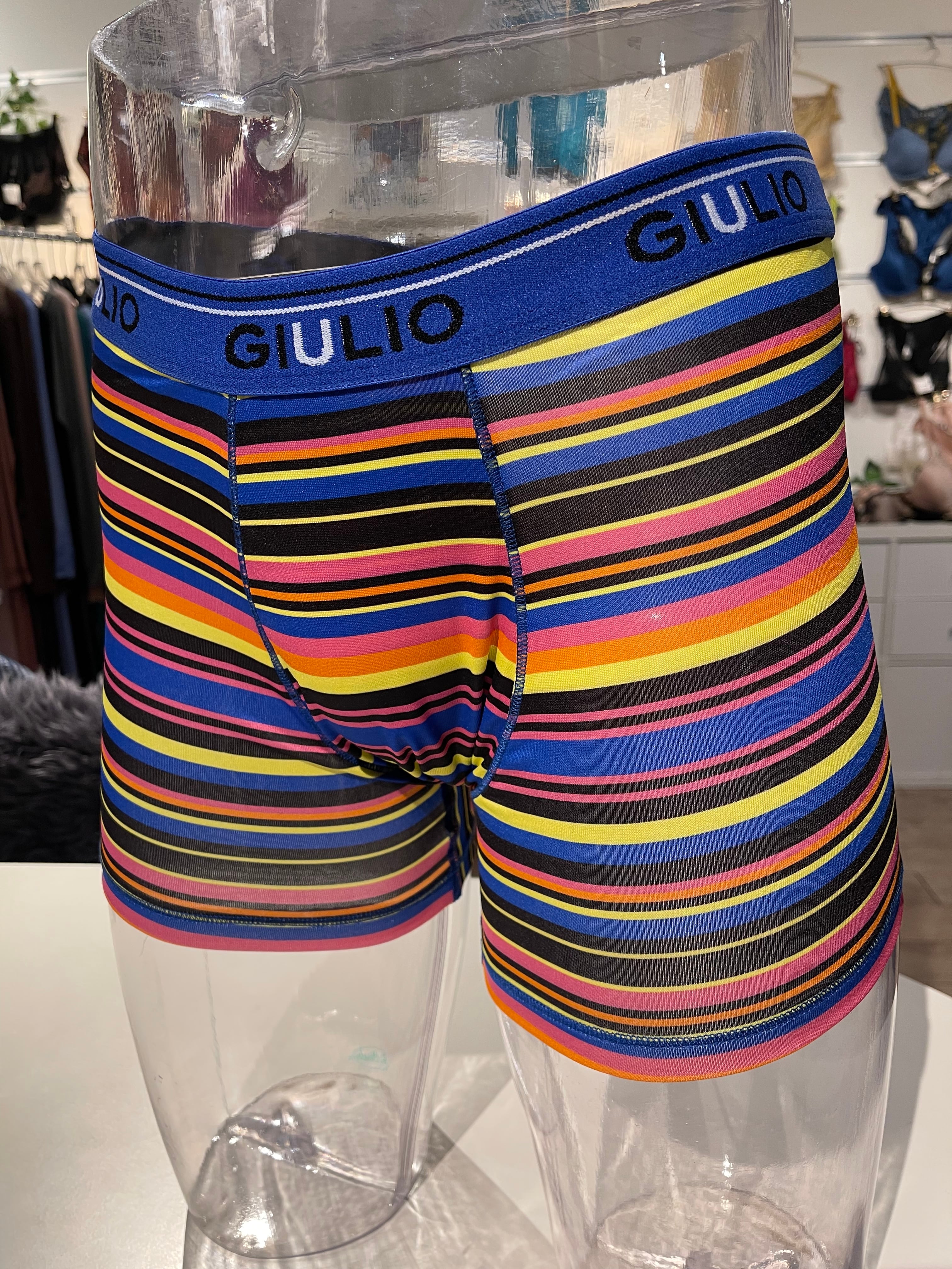 GIULIO <ジュリオ> マイクロファイバーメンズボクサーパンツ ボーダーデザイン | マリー六本木 The BASE powered by BASE