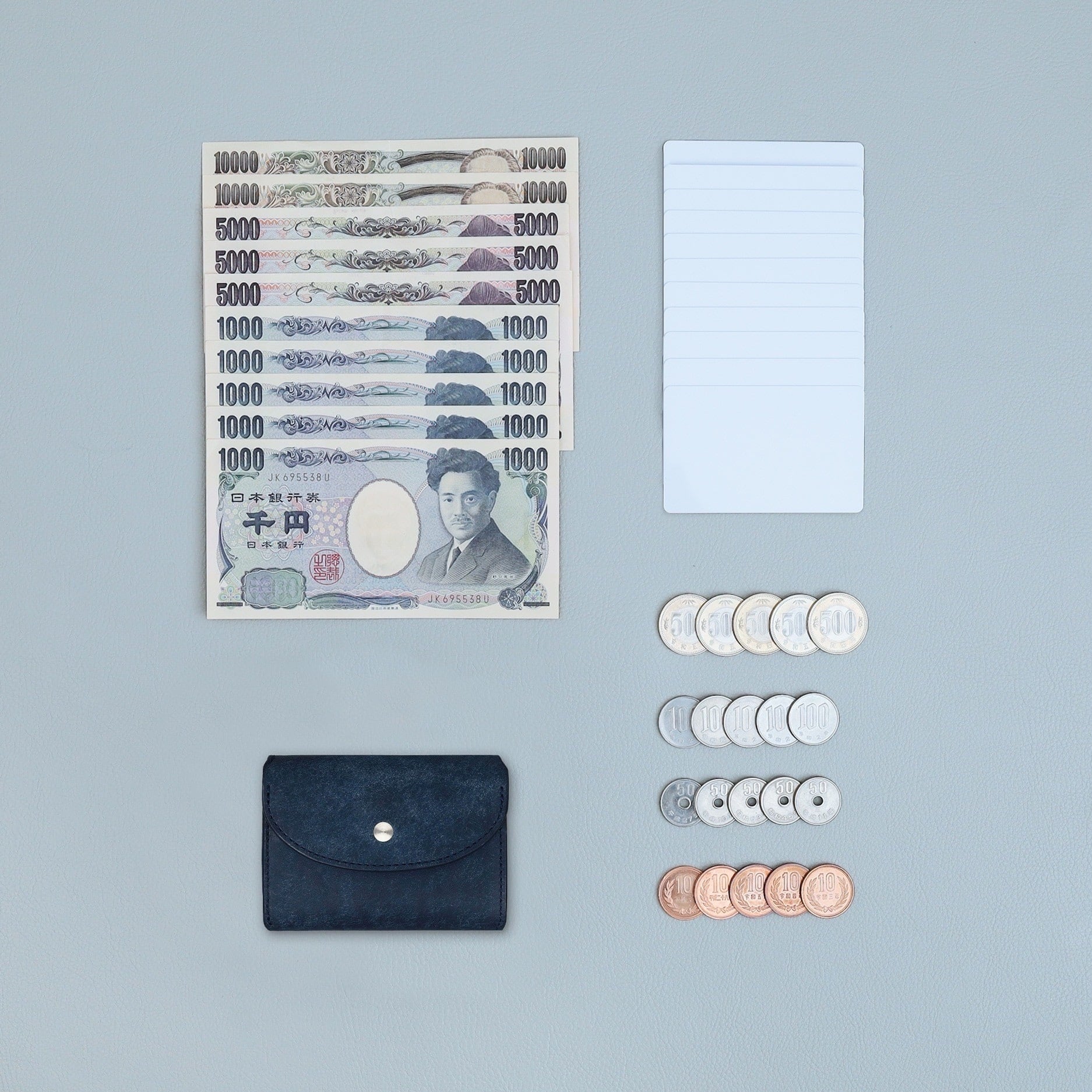 Iru×IKENOHATA GINKAWATEN】PUEBLO LEATHER COMPACT WALLET / 受注生産