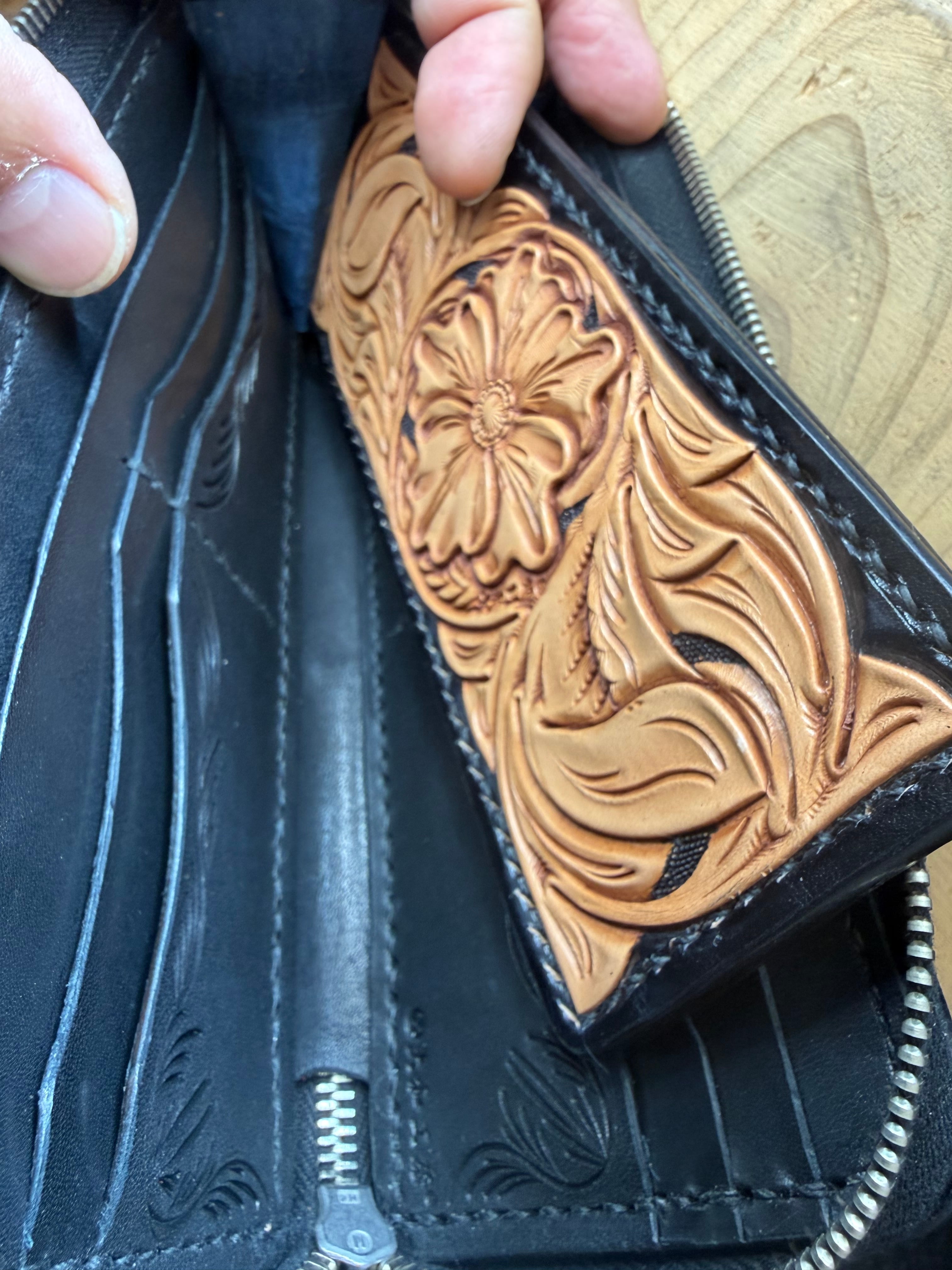 ポロサス　ロングウォレット 藍染ポロサス・L字ロングウォレット | 大和工房