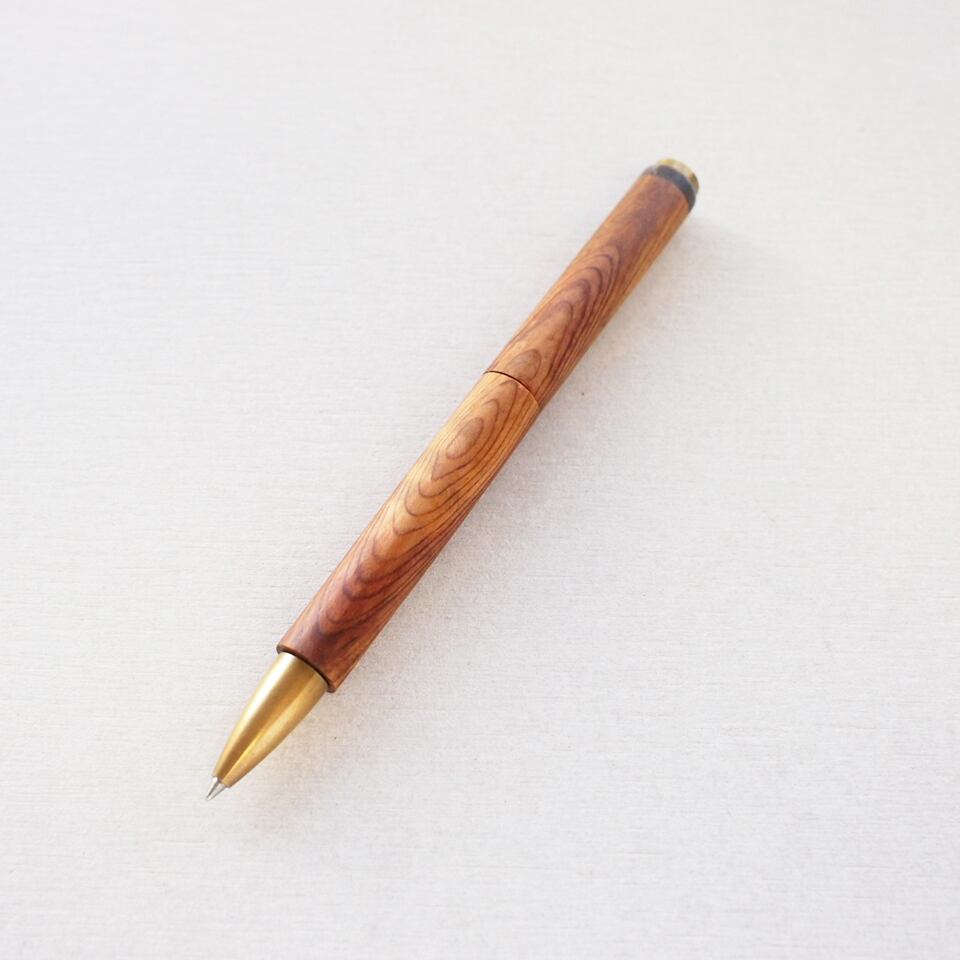 木軸シャーペン】タガヤサン（鉄刀木）0.5mm シャープペンシル 001