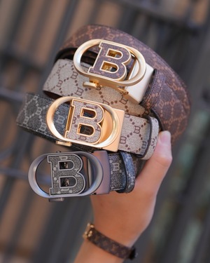 【最高級】モノグラムラグジュアリーベルト GRAY【BB25011】