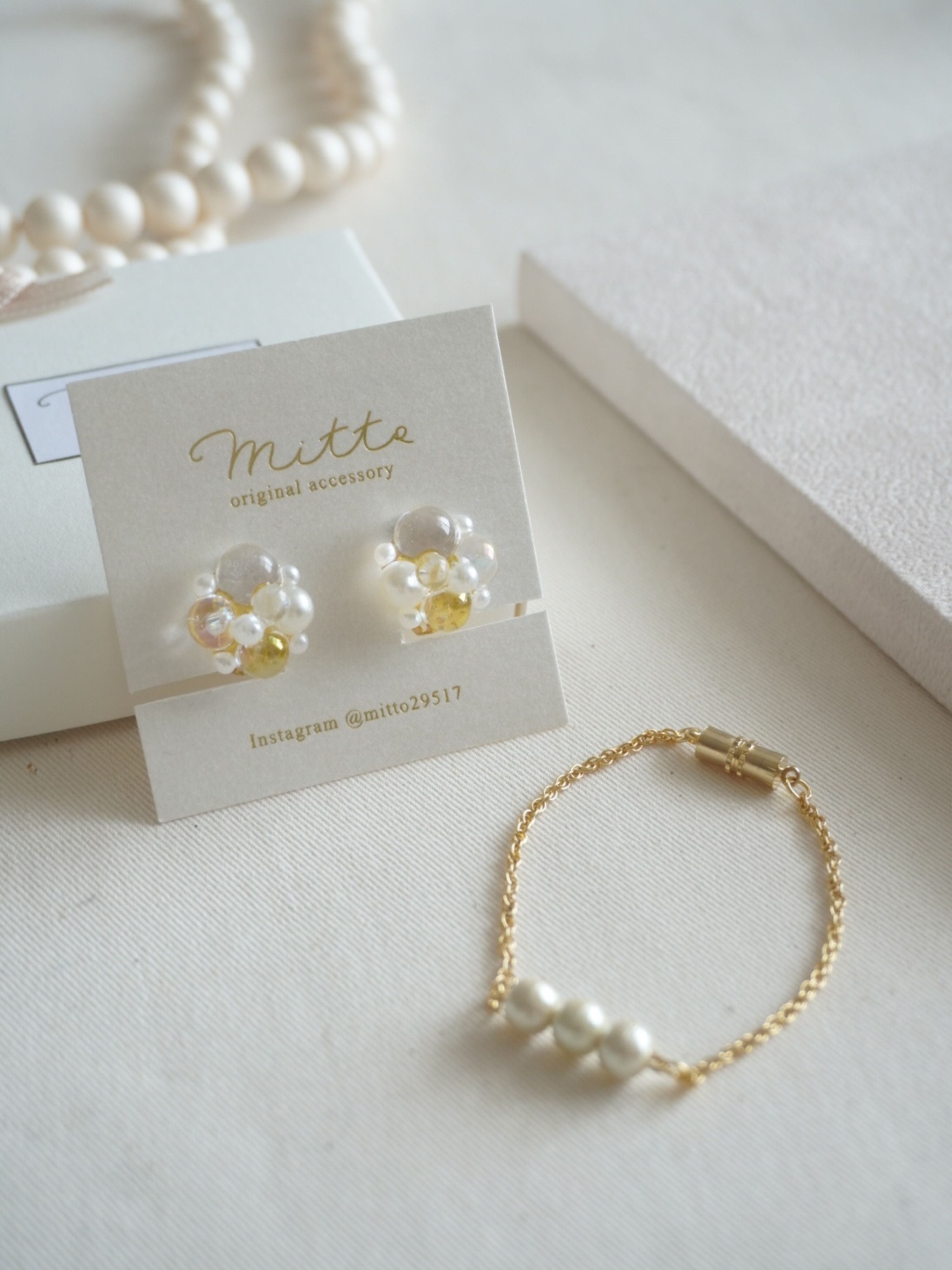 クリスマス限定セット《ピアス+ブレスレット》