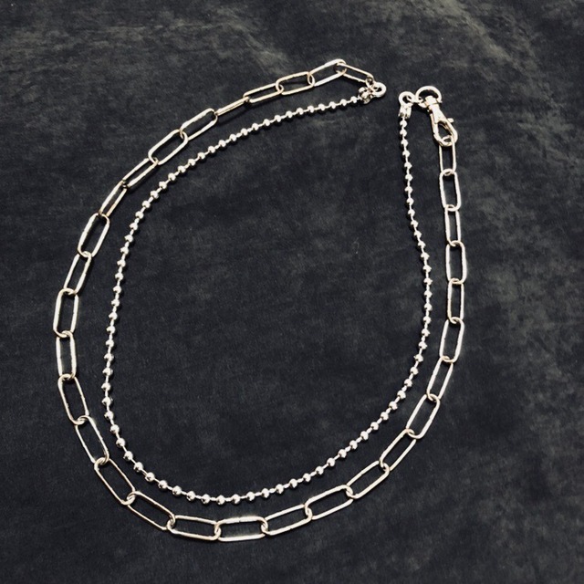 DOUBLE CHAIN LONG NECKLACE