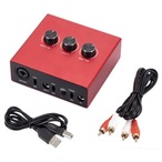 Formosa Japan USB オーディオ インターフェイス 1x XLR/TRS 1x 1/4" 2X RCA IF-SCS-RD