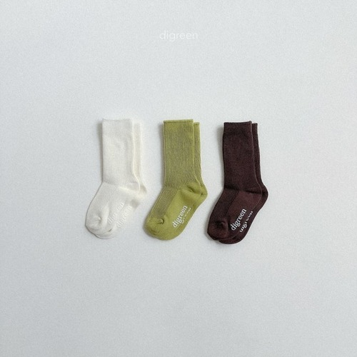 digreen25wn_Olive Socks Set