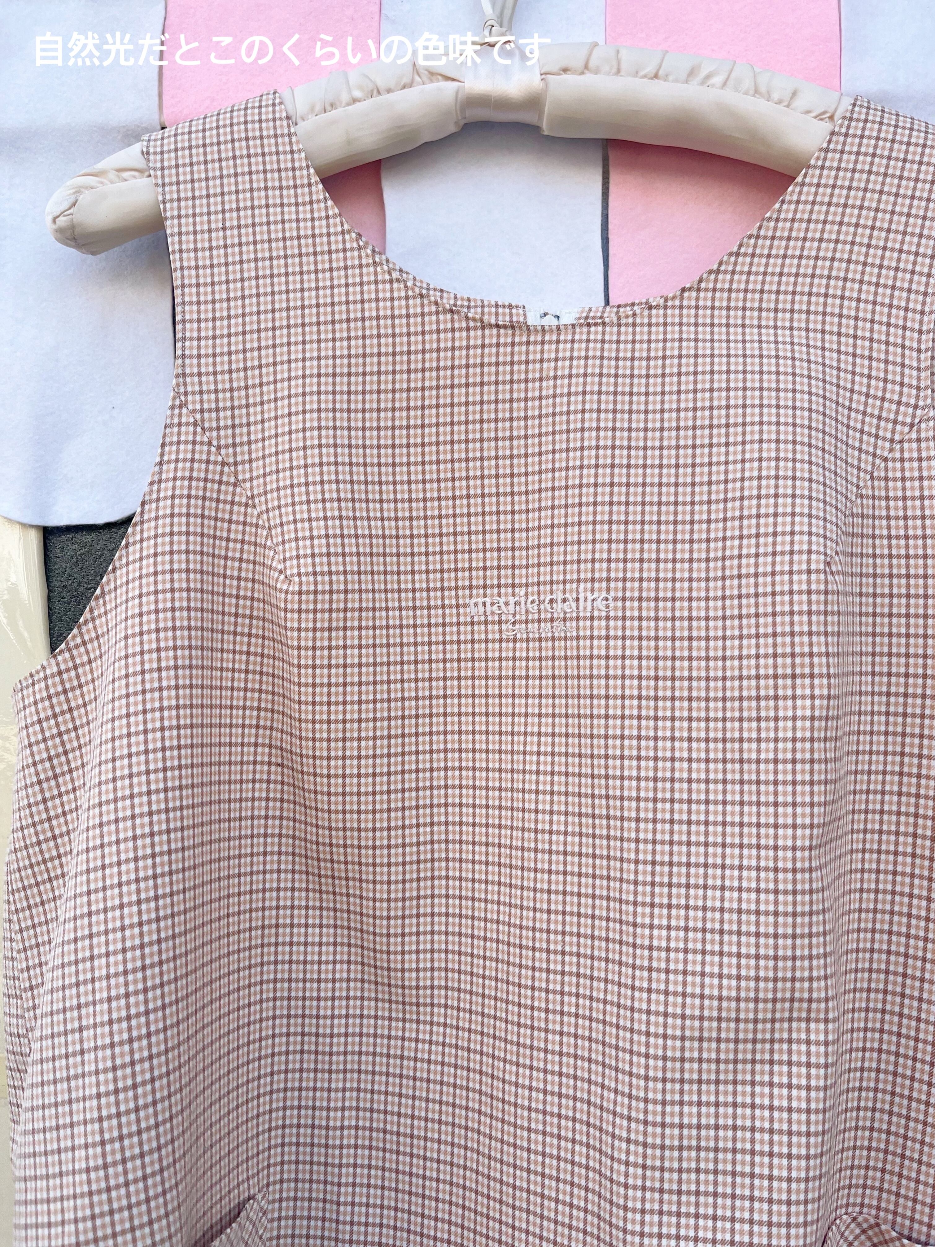 marie claire / yellow check one-piece