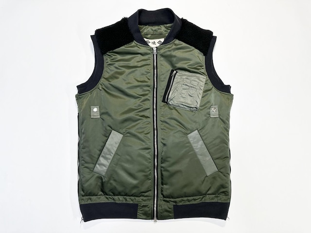Pre 24AW シレー加工ミリタリーナイロンツイルベスト / Silley Processing Military Nylon Twill Vest