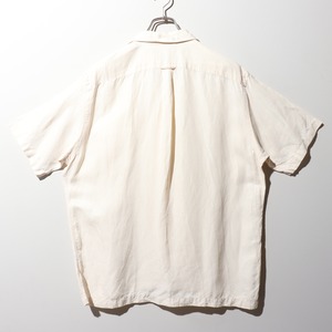 極美品 L オフホワイト Caldwell ポロラルフローレン 半袖開襟シャツ 生成り白 Polo Ralph Lauren