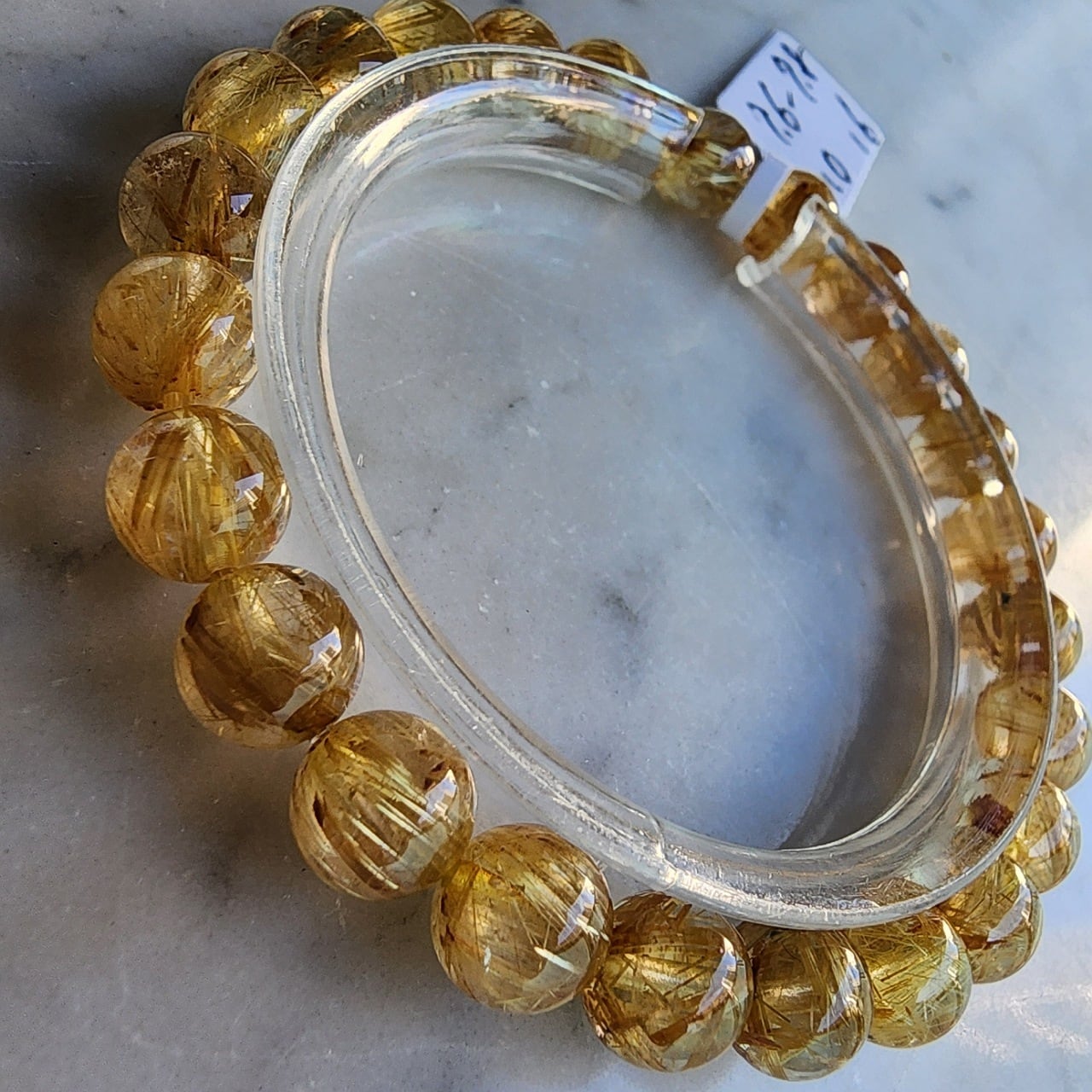 SU066《no.10》】高品質ゴールドタイチンルチル 天然石 1点物 | 天然石  