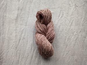 ウール毛糸（メランジブラウン）リトアニア産　40g｜Lithuanian sheep wool yarn Merange Brown 40g