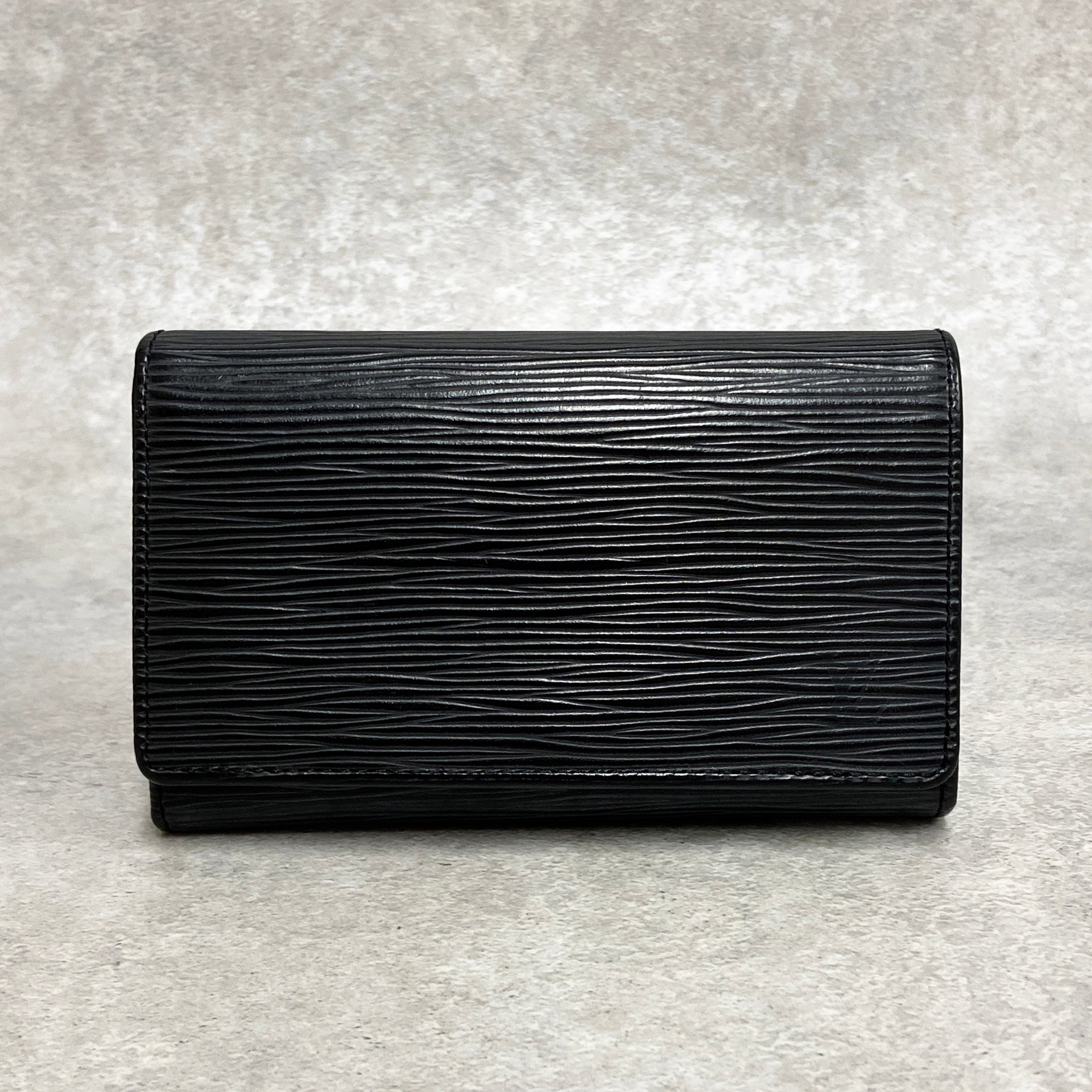 VUITTON ルイヴィトン エピ ポルトモネビエトレゾール 黒 ブラック