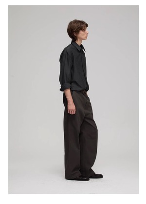 DECESOLO 26AW 比翼仕立て ロングスリーブシャツ