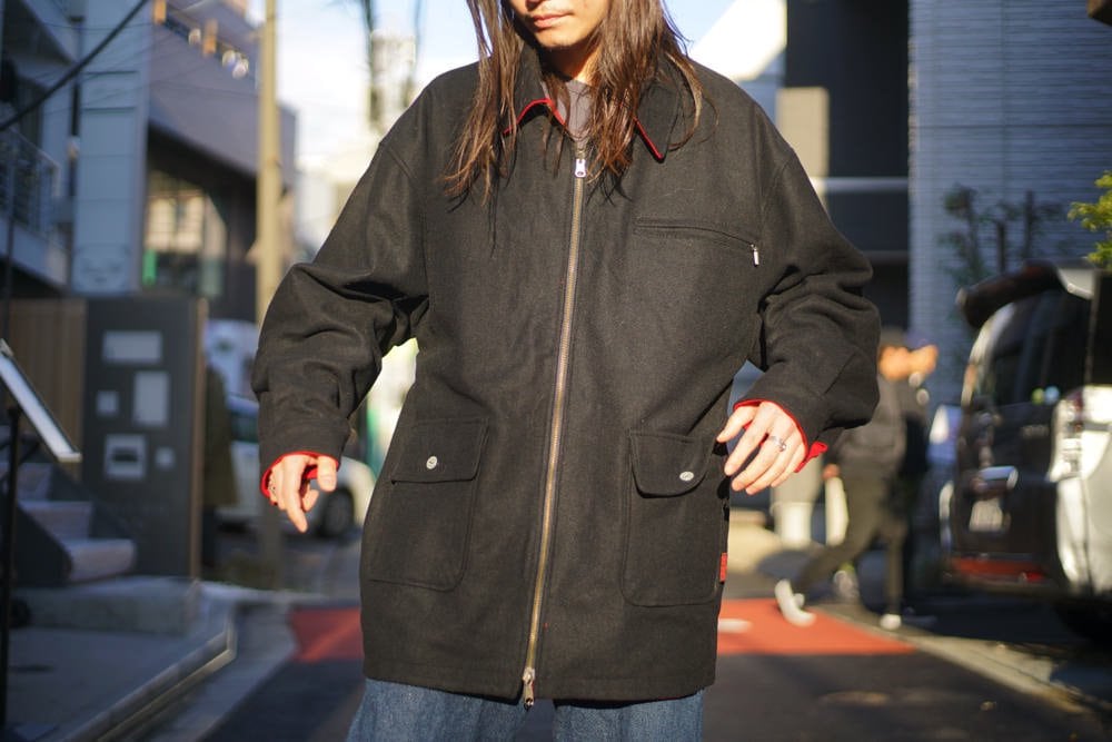 Marlboro] Vintage Marlboro reversible wool jacket [1990s-] Vintage