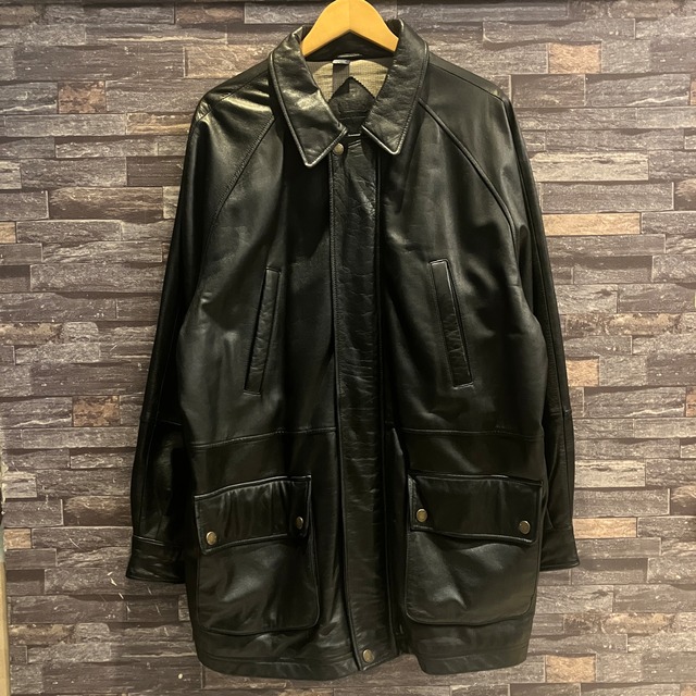 CHAPS RALPH LAUREN LEATHER HALF COAT OLD MODEL