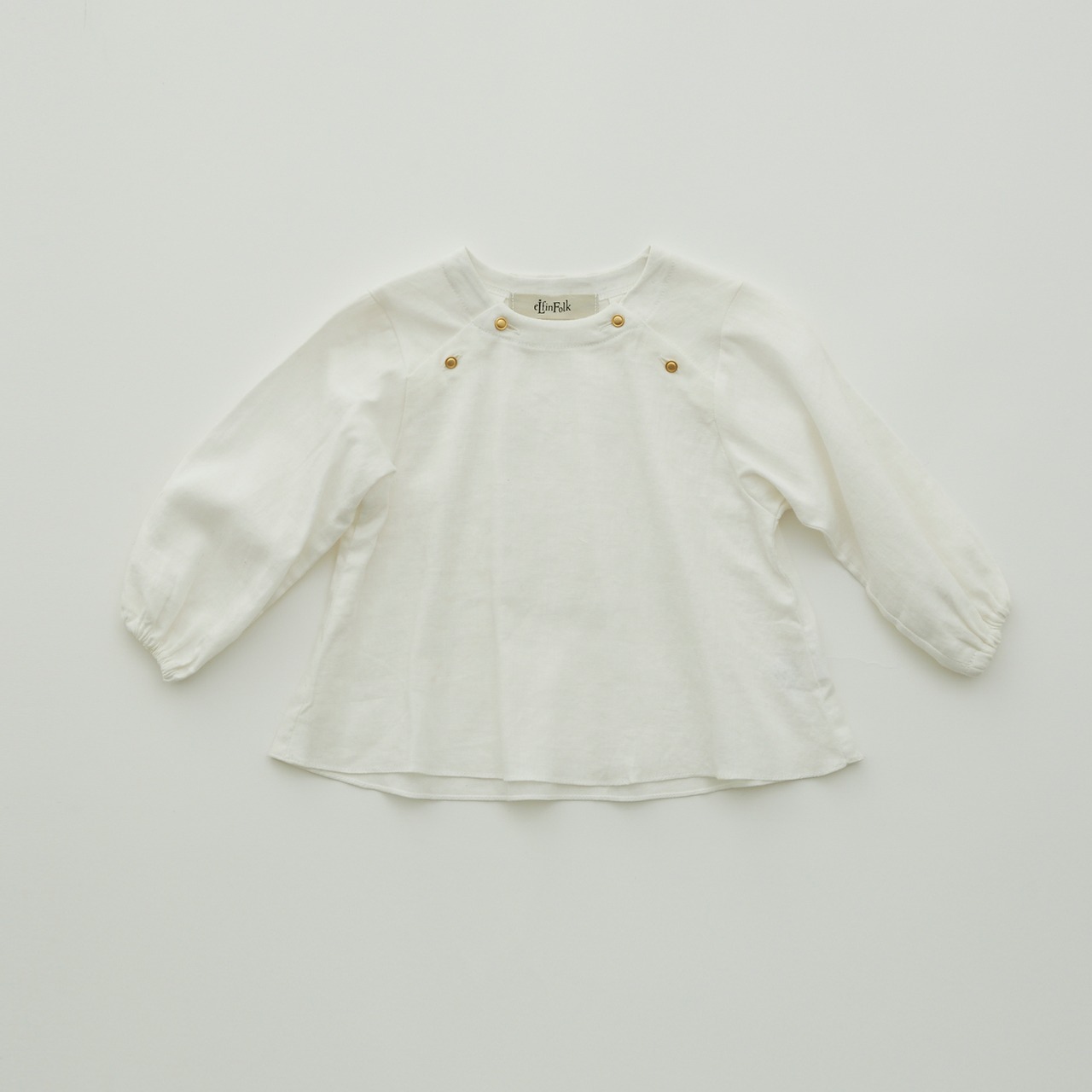 〈 eLfin Folk 〉Baby blouse / elf-232F43 / トップス / white / 80〜100
