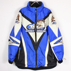 【Caka act2】"CHOKO" "LOONY TOONES" Patch × Embroidery Design Vintage Racing Jacket