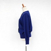 Pale Jute dots knit CD navy × white