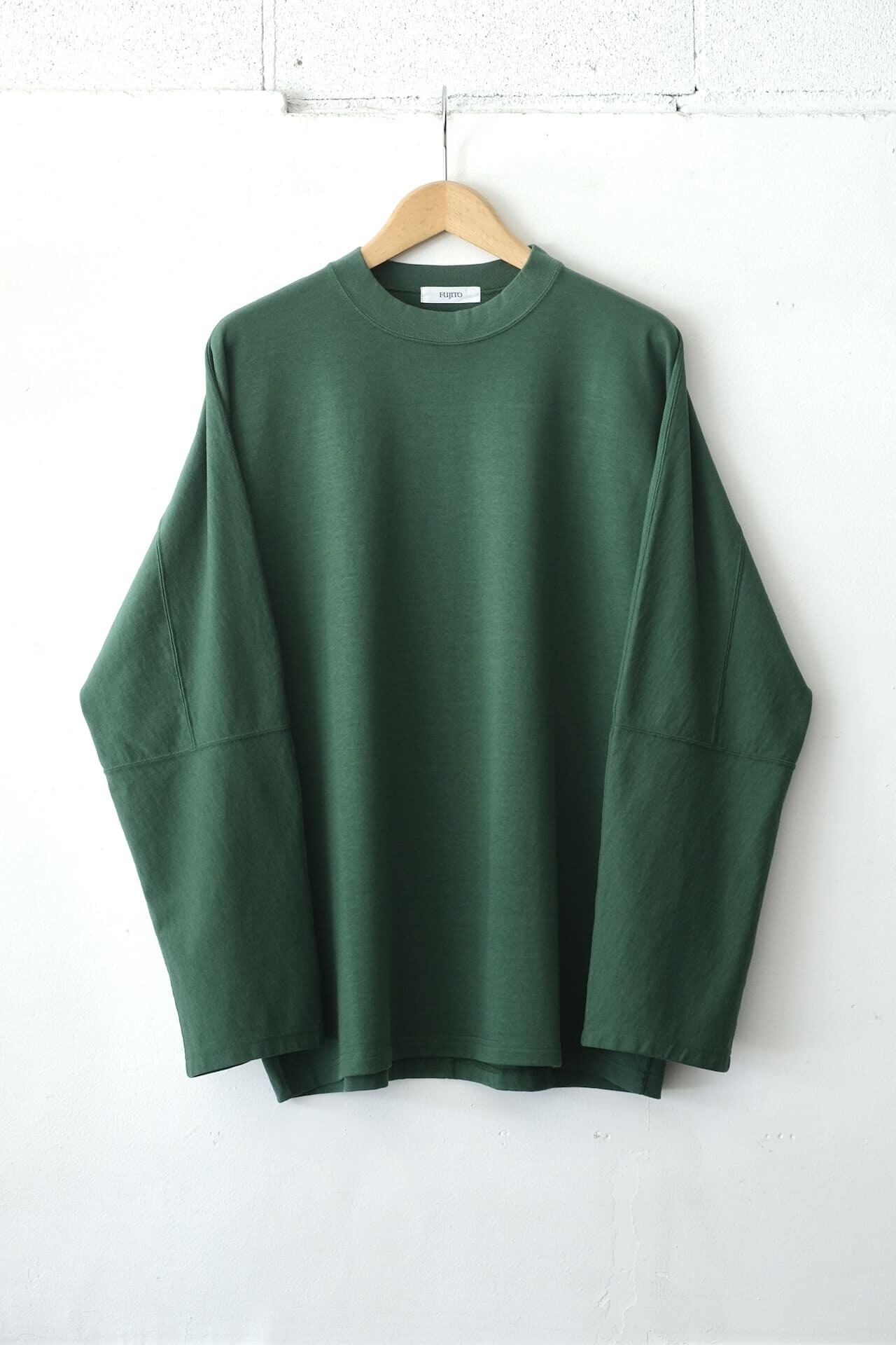 FUJITO Long Sleeve T-Shirt Green,Black