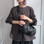 レイヤーオーガンジースウェットPO/チャコール