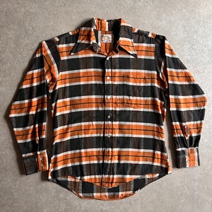 1970s  Fashion Classics Flannel Shirts  M  G966