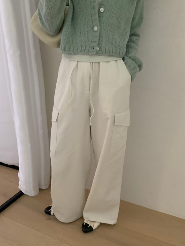 (予約) pretty young thing / Crop alpaca cardigan 4color