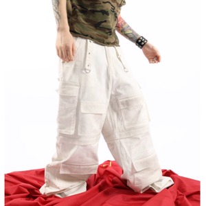 【DRIP6482】GMK White Damaged Loose Silhouette Denim