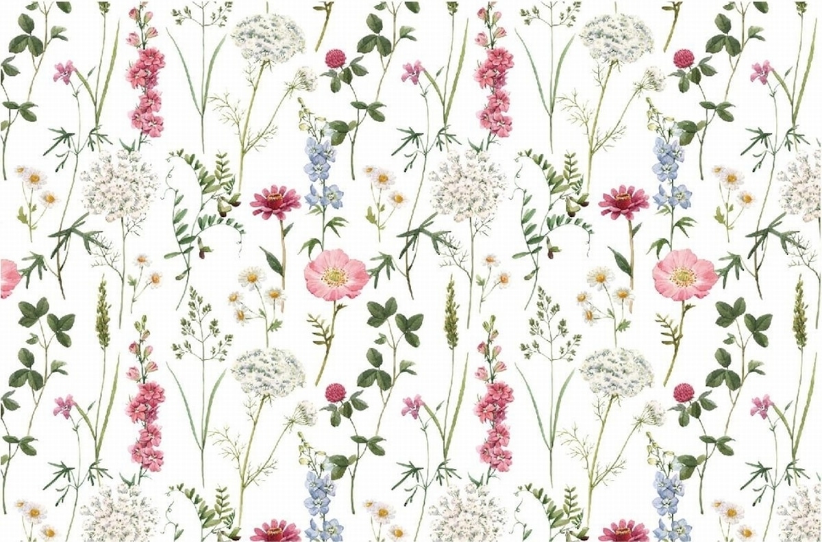 Type 90 Paper Overglaze Ceramic Decal / Summer Floral A4 / Ceramic Transfer Paper, ポー ...