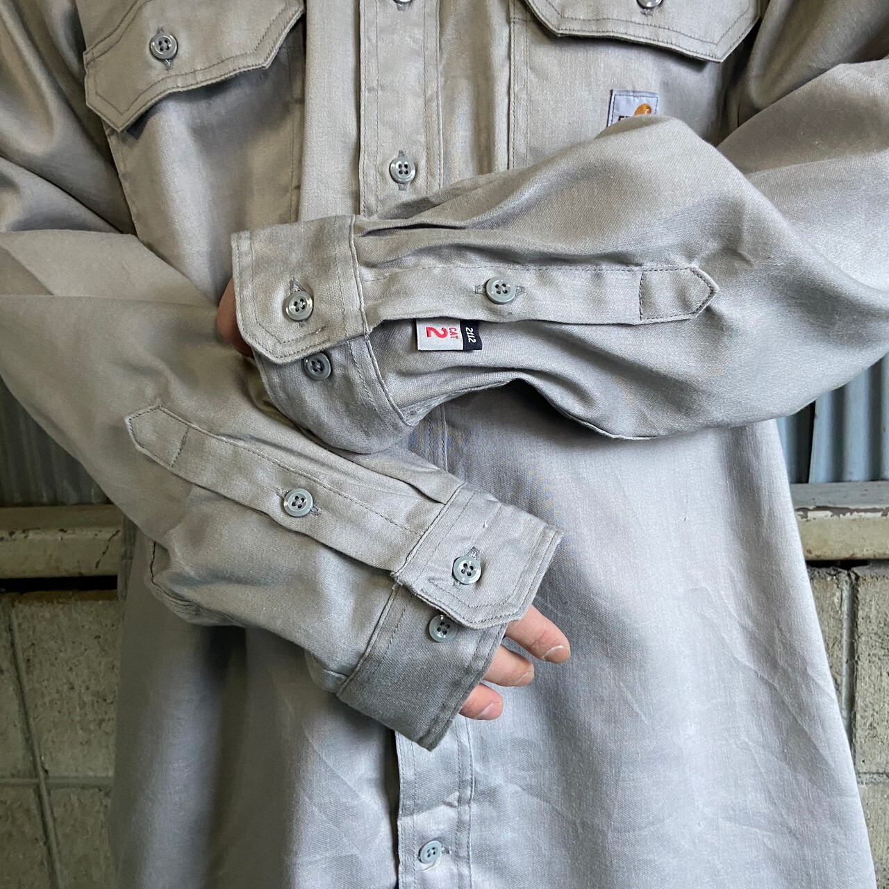 DEAD STOCK Carhartt カーハート FR HRC2 リフレクターライン 企業ロゴ 