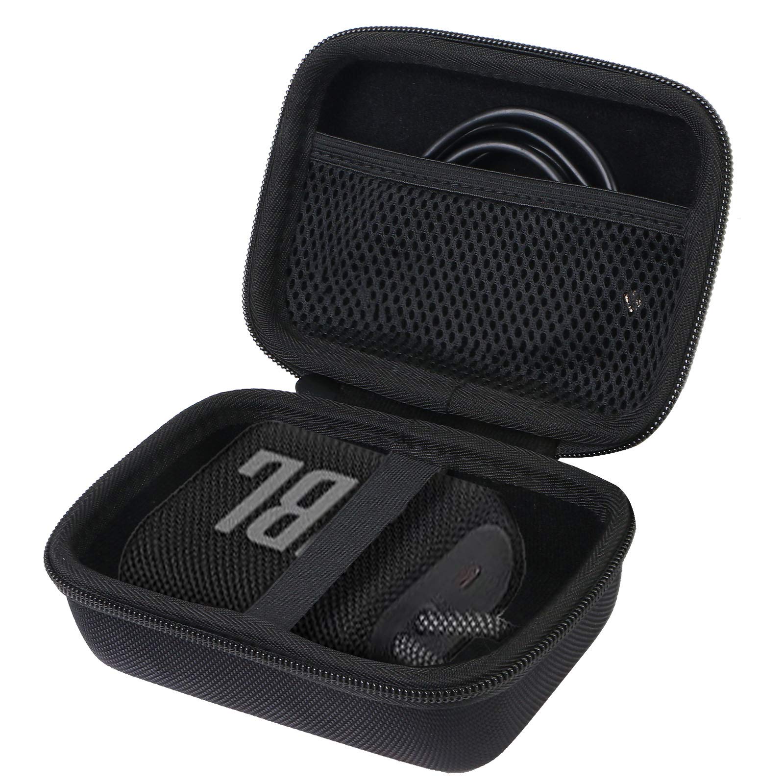 (ケースのみ)JBL GO4 GO3 GO 3 Bluetooth ポータブルスピーカー 専用保護収納ケース- Aenllosi (ブラック)
