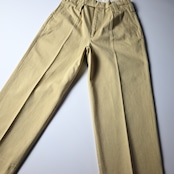 INTÉRIM / HEAVY PIMA TWILL 1-TUCK FRENCH ARMY WIDE TAPERED TROUSER