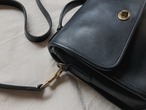 AMERICA 1990’s OLD COACH “Black Leather” 2way bag