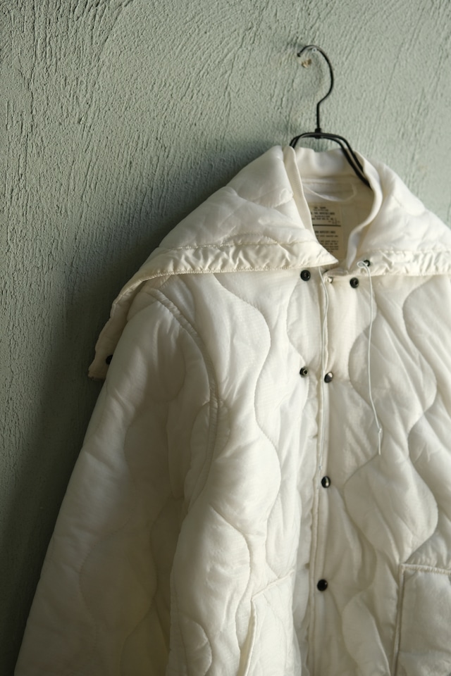 Utah/80's "US ARMY" food inspector's smock liner jacket/remake