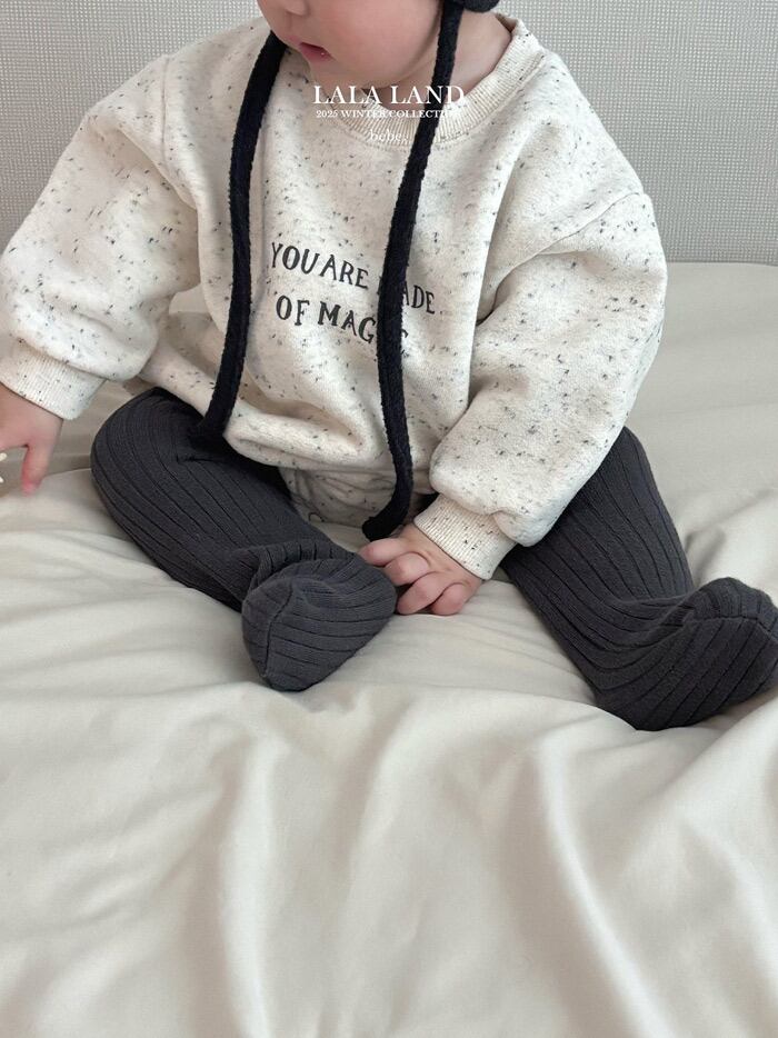 60-82 / lalaland. winter cookie & cream rompers〔クッキーアンドクリームロンパース〕