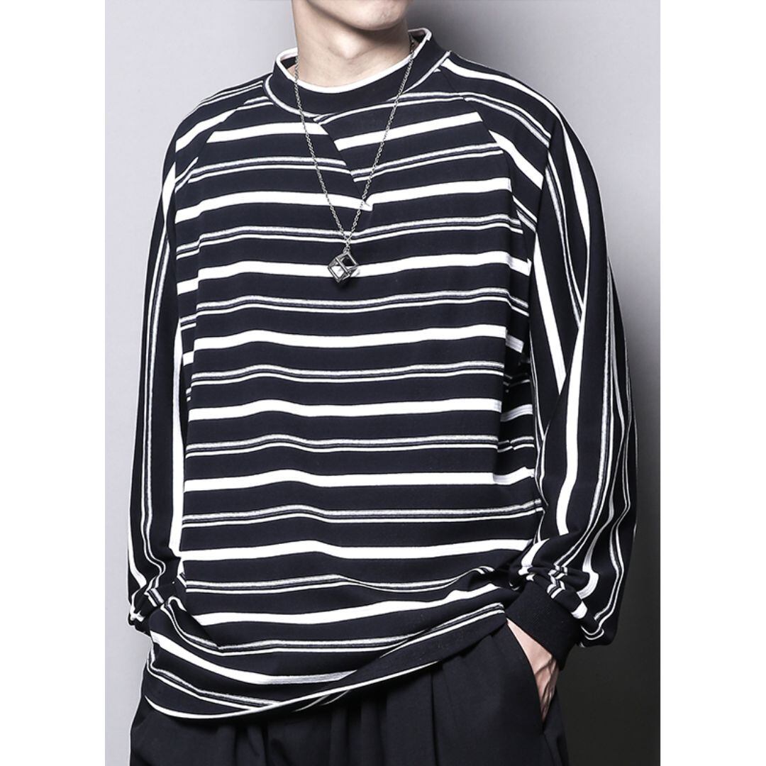 Loose-fitting casual long-sleeved t-shirt