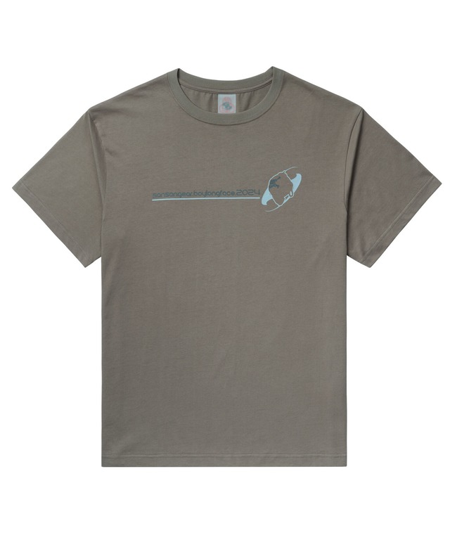 [SAN SAN GEAR] SANSAN BLF LOGO T-SHIRT BROWN 正規品 韓国ブランド 韓国通販 韓国代行 韓国ファッション sansan san san サンサンギア
