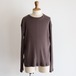 Cale " Cotton Silk Rib L/S ( Brown ) "