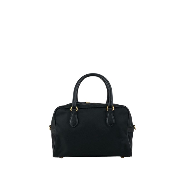 PRADA プラダ ショルダーバッグ ブラック サフィアーノ 2WAY ミニボストン vintage ヴィンテージ オールド 8z5ju7
