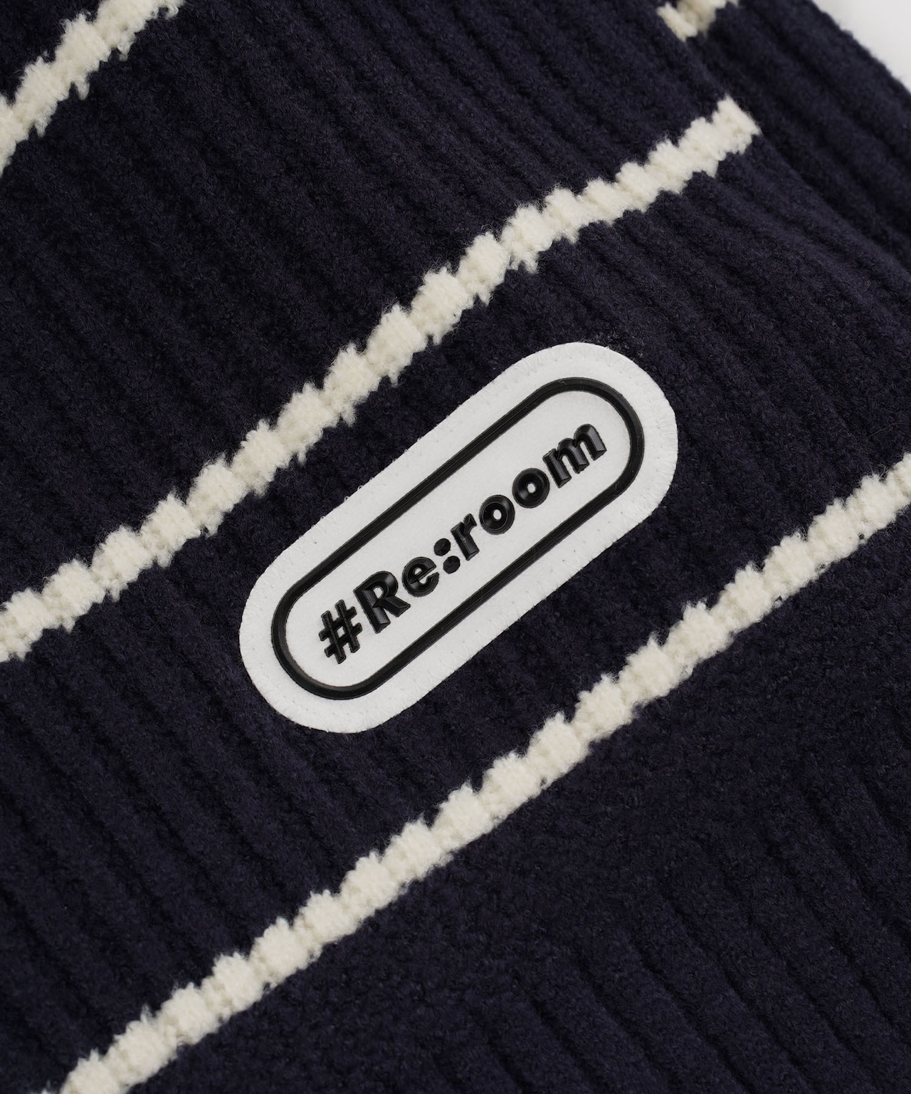 【#Re:room】PANEL BORDER TURTLE BIG KNIT ［REK115］