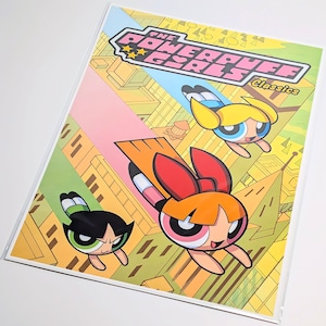 ♫ちょうどいいB4ポスター♫【 The Powerpuff Girls ( パワーパフガールズ ) 】〚アメリカン雑貨 アメトイ〛
